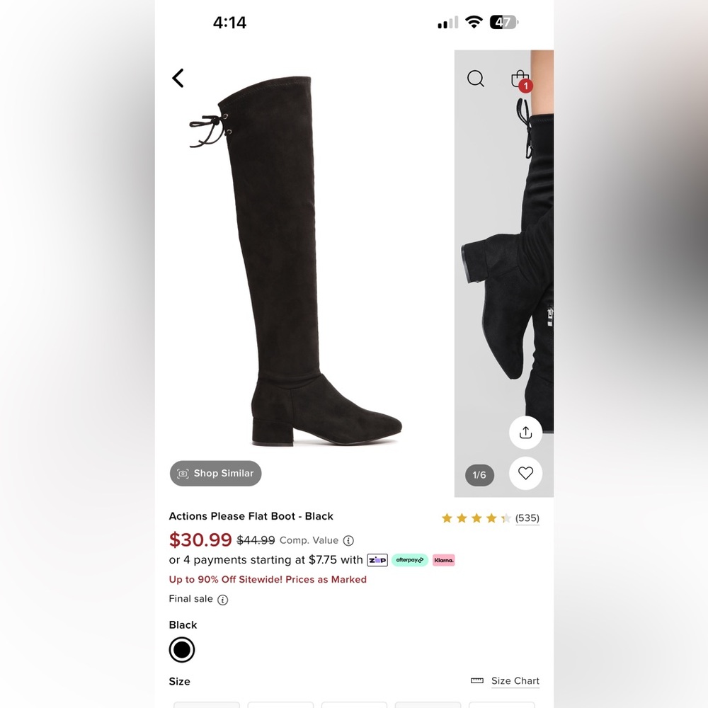 Fashion Nova over the knee boots